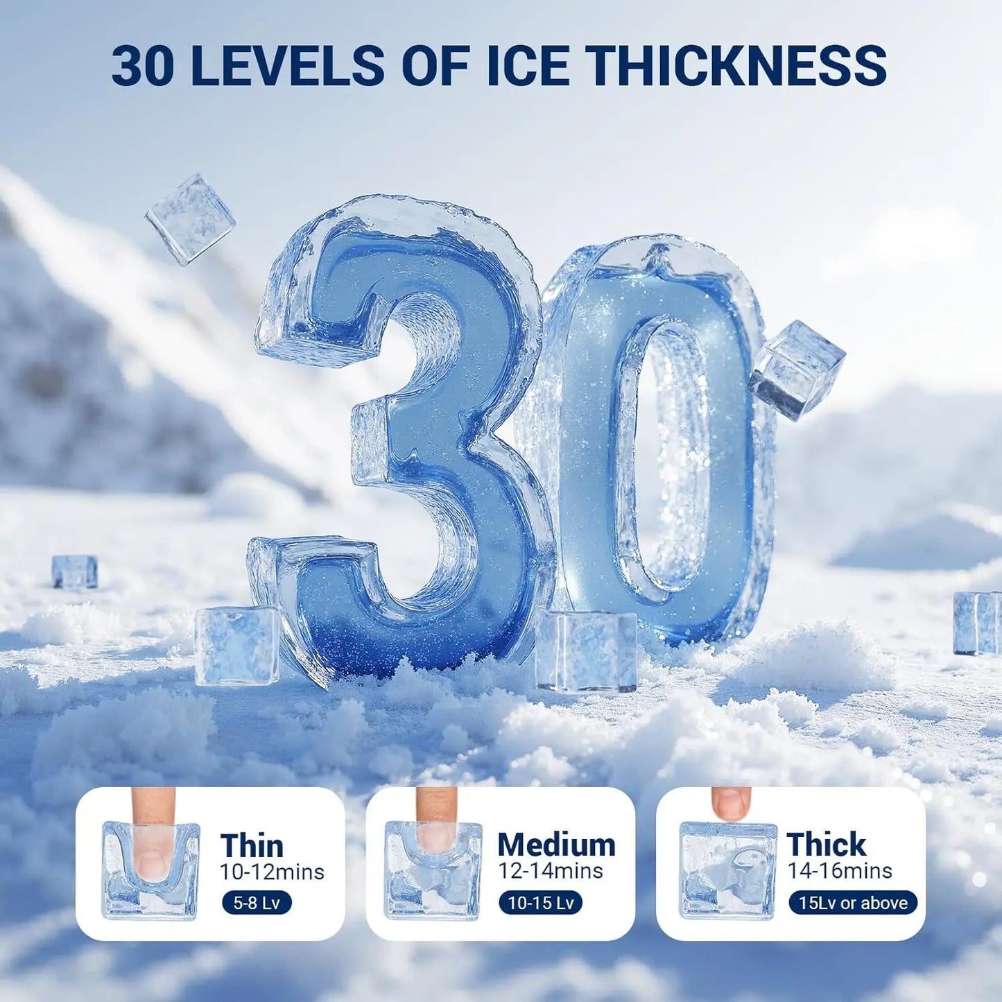 Commercial Ice Maker 550 LBS/24H – 360 LBS Storage Bin, 132 Cubes per Cycle, Fast 5–12 Min Ice, Heavy-Duty Stainless Steel Ice Machine with Self-Cleaning & Upgraded Compres