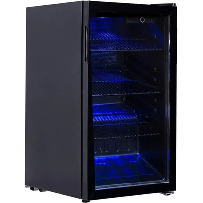 120 Can Beverage Mini Rerigerator With Glass Door, Beverage Mini Rerigerator With Clear Reversible Double Paned Glass Door, Beve