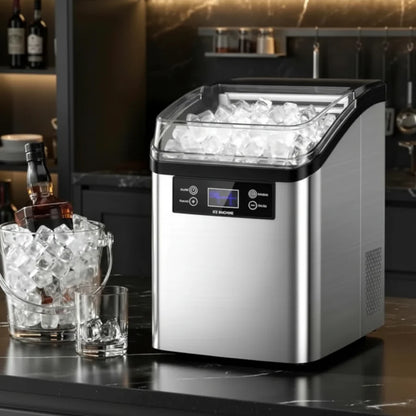 Automatic Countertop Ice Maker with Large Capacity for Ice Cubes