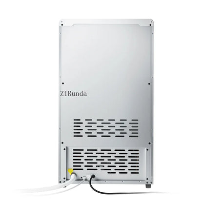 Commercial Ice Maker 130 LBS/24H – 33 LBS Storage Bin, 45 Cubes per Cycle, Stainless Steel Freestanding & Under Counter Ice Machine with LED Display & Self-Cleaning for Home, Bar & Restaurant