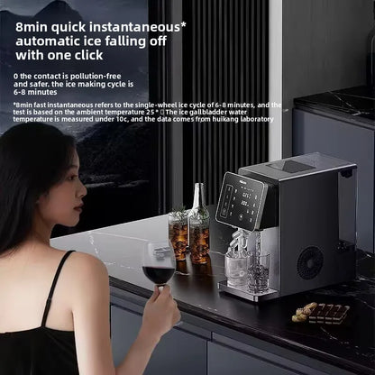 3-in-1 Ice Maker & Water Dispenser – Countertop Hot & Cold Water Machine, Instant Heating & Cooling, Energy Saving, Large Capacity Home Appliance