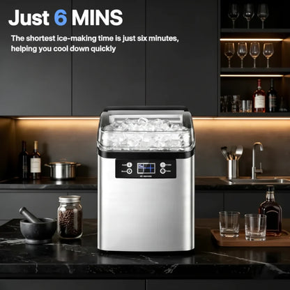 Automatic Countertop Ice Maker with Large Capacity for Ice Cubes