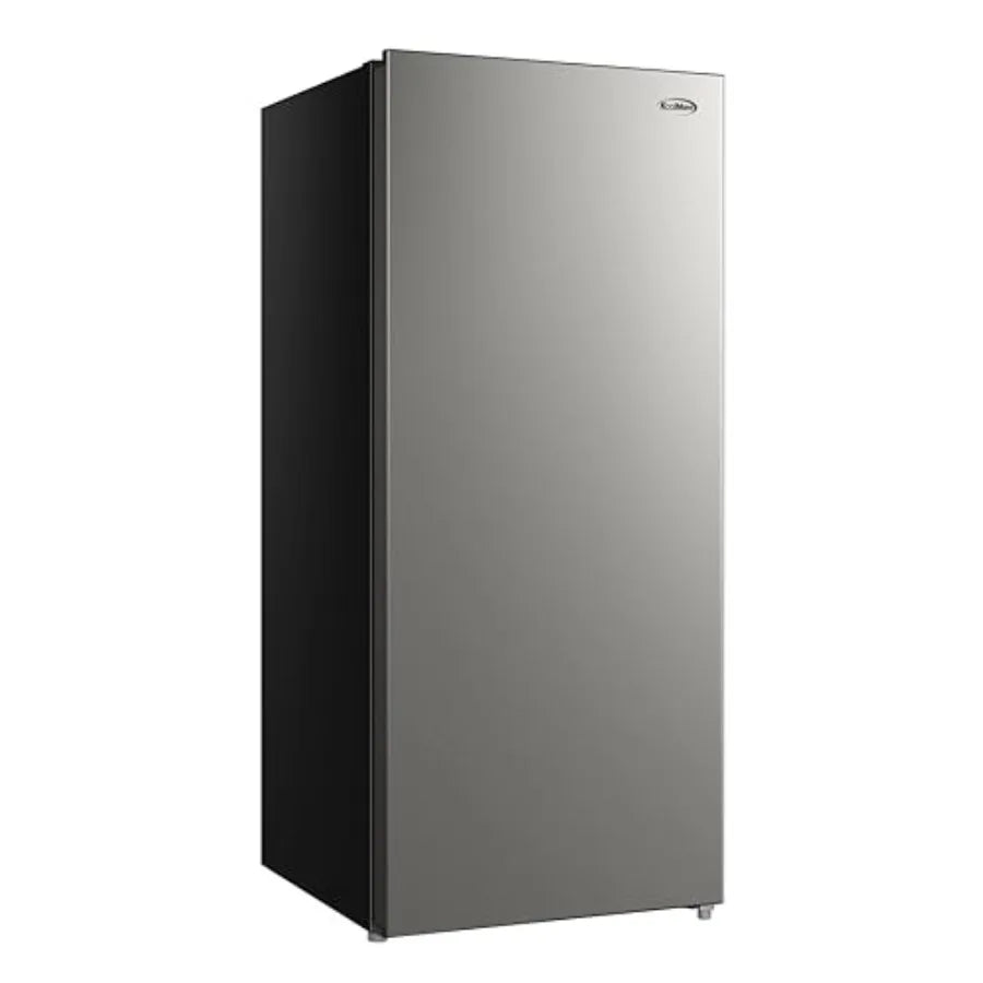 7 Cu Ft Garage Ready Upright Freezer Refrigerator Convertible, Stainless Steel Convertible Fridge Freezer, Adjustable Temperature Control, Manual Defrost Upright Deep Freezer for Garage Home Use