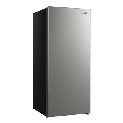 7 Cu Ft Garage Ready Upright Freezer Refrigerator Convertible, Stainless Steel Convertible Fridge Freezer, Adjustable Temperature Control, Manual Defrost Upright Deep Freezer for Garage Home Use