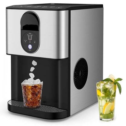 Countertop Ice Maker 56 LBS/24H – Fast Ice Machine, Self-Cleaning, 0.63 Gal Water Tank, Portable Ice Maker for Home & Parties