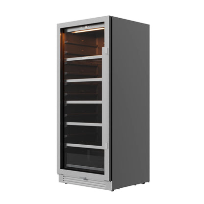 9.72 Cu.ft (275L) Beverage Refrigerator – Air Cooling System, Double NTC Control, Door Alarm, Amber/Blue/White LED Lighting Beverage Cabinet for Commercial & Home Use