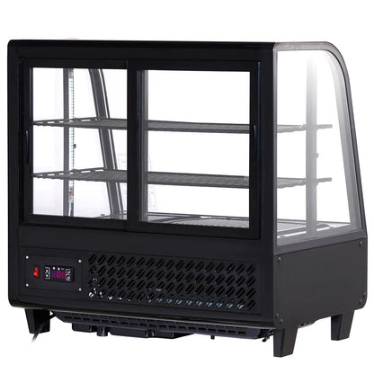 SucceBuy Refrigerated Display Case | Countertop Pastry Showcase with LED & Turbo Cooling
