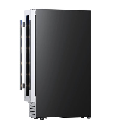 7 Bottle Mini Wine Cooler Refrigerator | Compact Freestanding/Built-in Wine Fridge with Constant Temperature & R600a Cooling for Home Bar & Kitchen