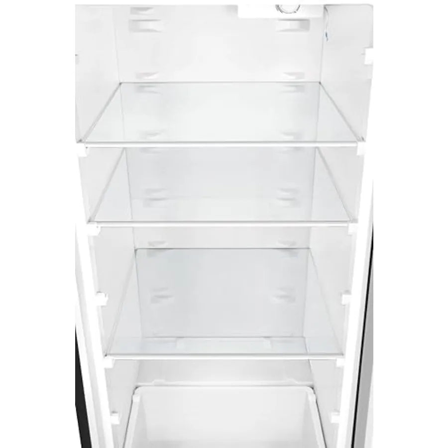 7 Cu Ft Garage Ready Upright Freezer Refrigerator Convertible, Stainless Steel Convertible Fridge Freezer, Adjustable Temperature Control, Manual Defrost Upright Deep Freezer for Garage Home Use