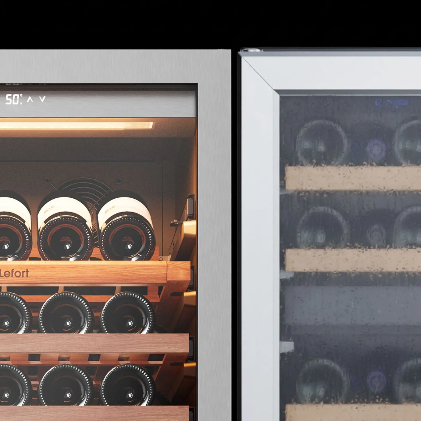 166 Bottle Wine Cooler Refrigerator | Large Capacity Stainless Steel Wine Cabinet with Compressor Cooling & Adjustable Temperature for Home, Hotel & Commercial Use